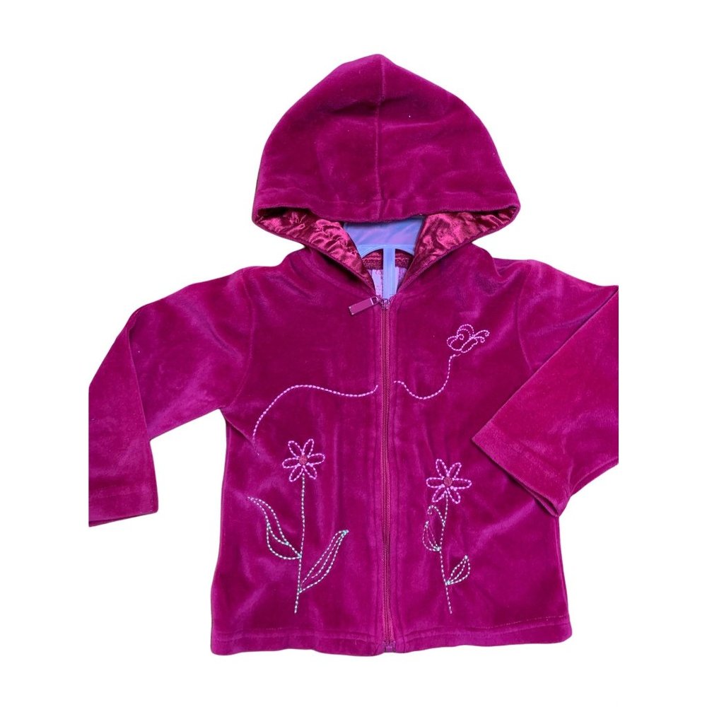 Copper key red velvet toddler sweater sz3/3T